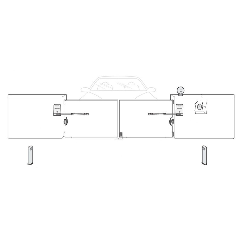 Bras pour installation du Hoppkit sur un petit pilier