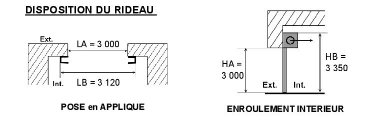 Rideau métallique LA TOULOUSAINE L 3000 x H 3000 mm LA TOULOUSAINE Rideau métallique LA TOULOUSAINE L 3000 x H 3000 mm LA TOULOUSAINE